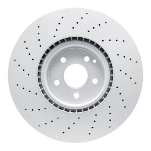 Mercedes-Benz SL450 Brake Rotor (1) - Front - R1 Concepts - GEOSPEC Coated Rotor - Drilled - `13-`20